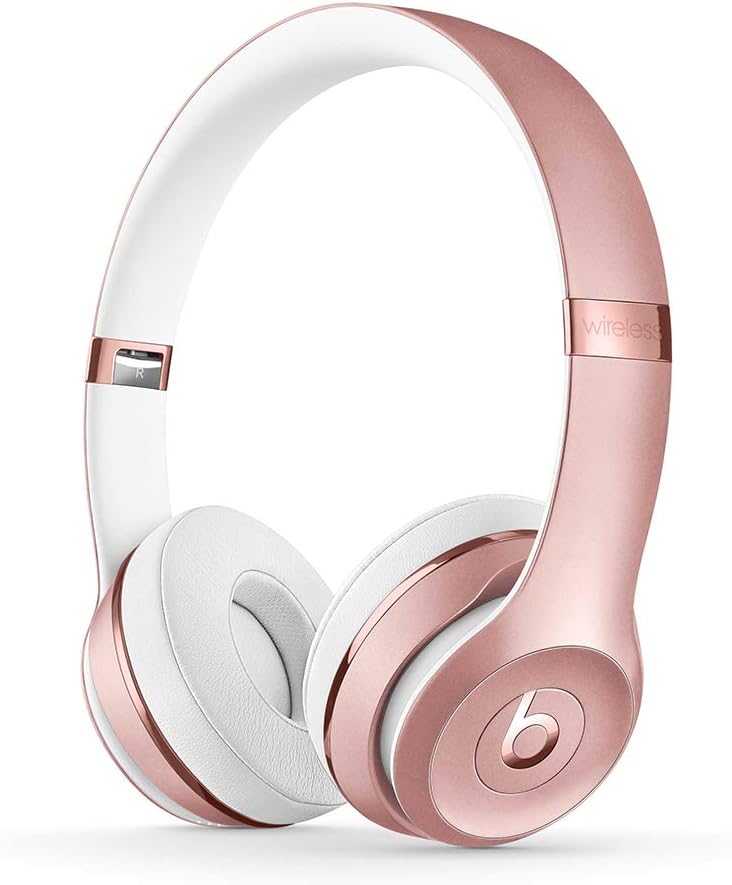 Beats Solo3 Wireless On-Ear Headphones – Apple W1 Headphone Chip, Class 1 Bluetooth, 40 Hours of Listening Time, Built-in Microphone – Rose Gold