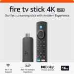 Amazon Fire TV Stick 4K Max streaming device (newest model) supports Wi-Fi 6E, free & live TV without cable or satellite